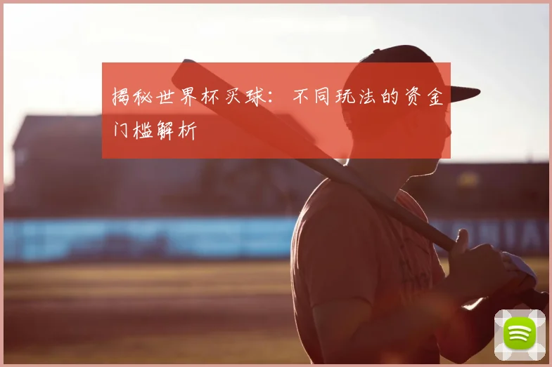 揭秘世界杯买球：不同玩法的资金门槛解析